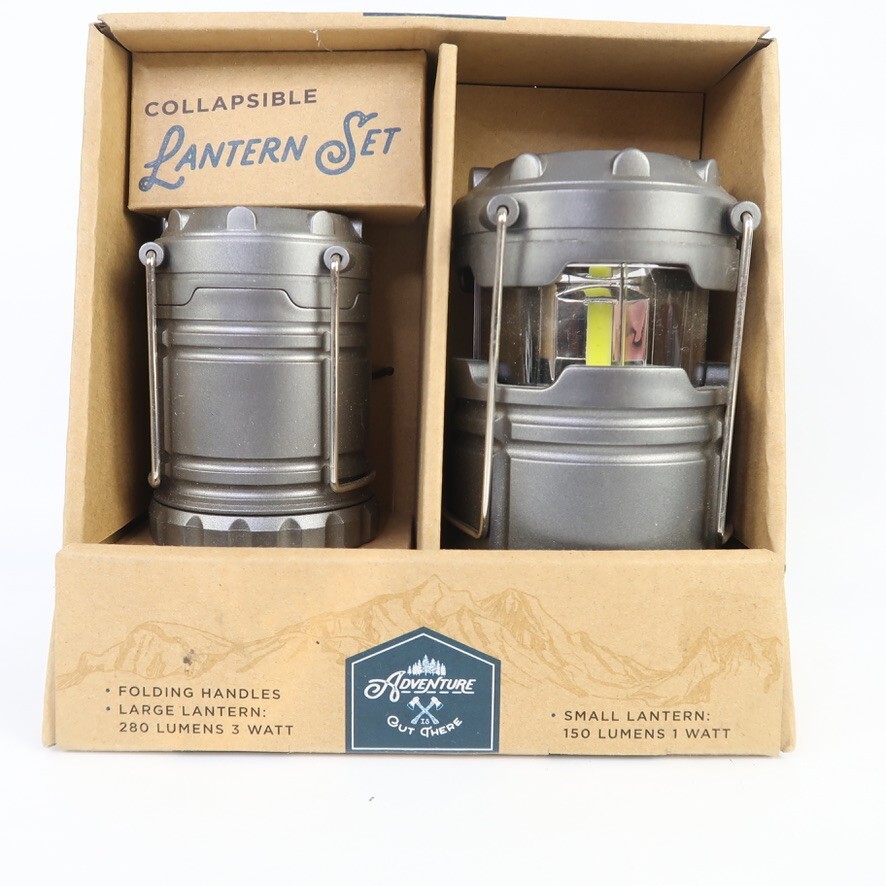 LED Camping Lantern Flashlight Set | ADVENTURE OUT THERE - NEW