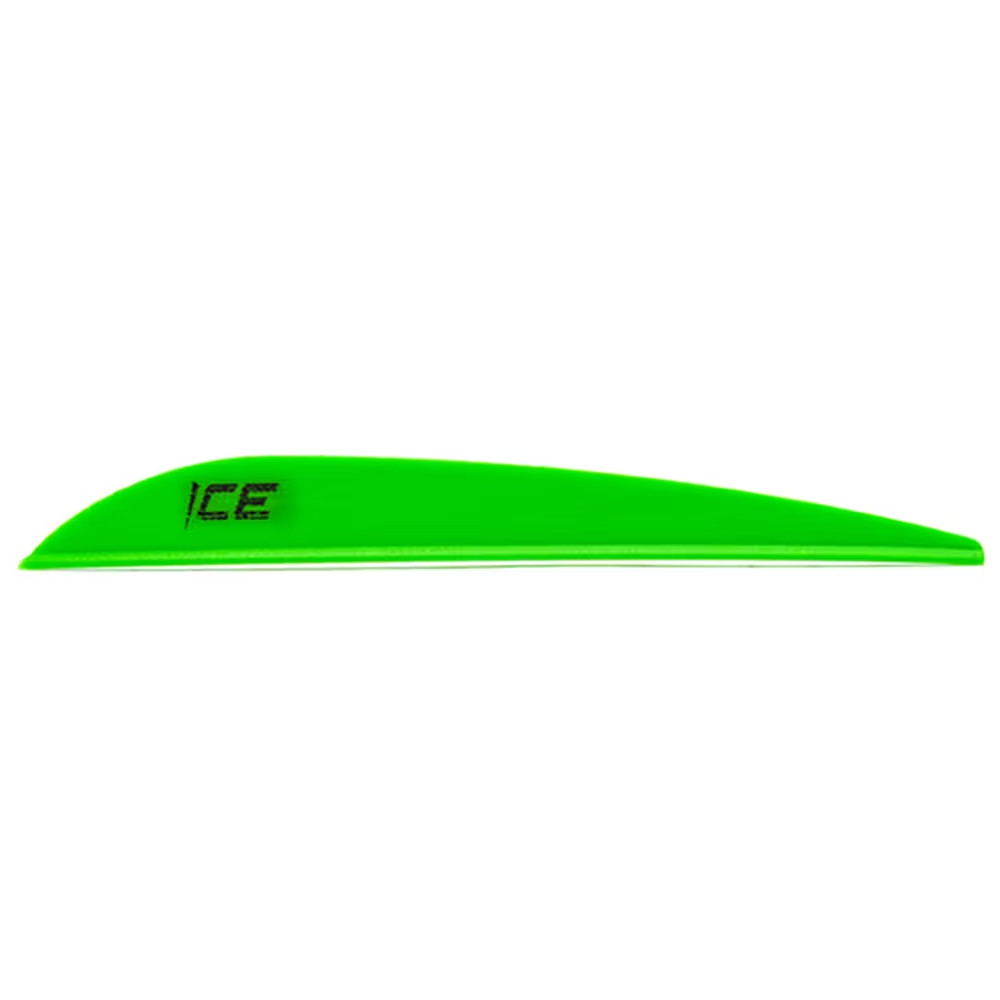 Bohning Ice Vane 3"  NEON GREEN 100pk -101022NG3-