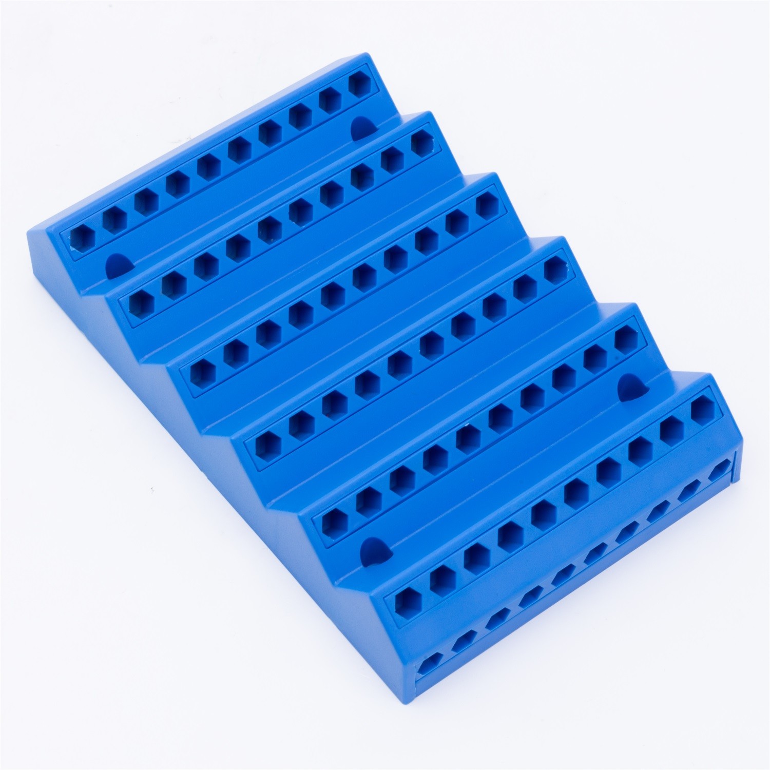 Blue Drill Bit Storage Case Holder for 1/4 Inch Hex Shank Bit - Organizer Only