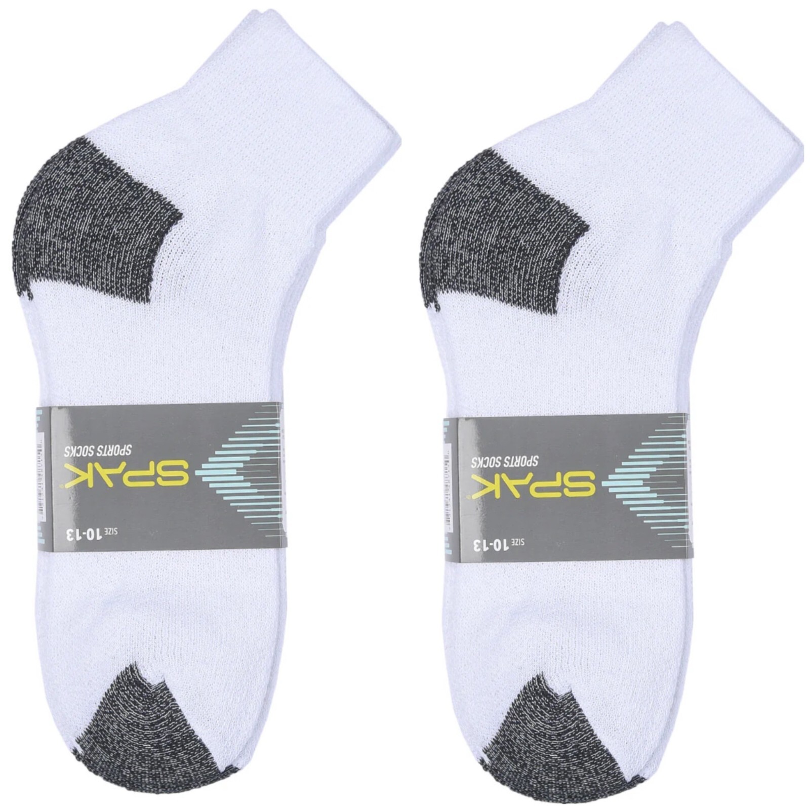 New Men's 12 Pairs Sports White Gray Ankle Quarter Crew Socks Cotton Size 10-13