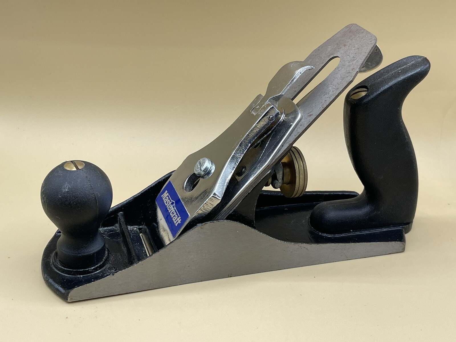 Mastercraft No.4 Smooth Plane Blade Hard Plastic Handle Quick Release Adjustable