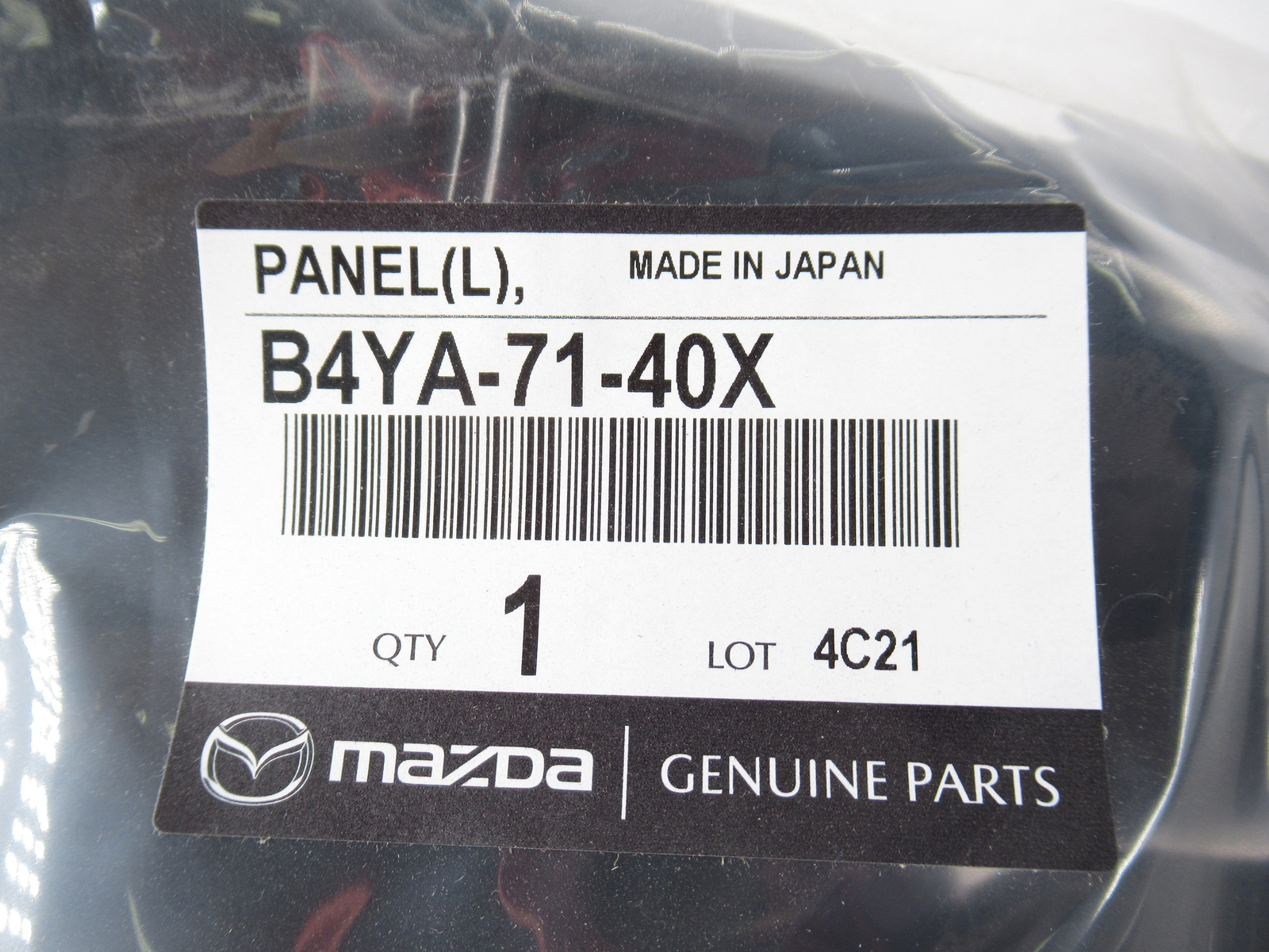 Genuine OEM Mazda B4YA-71-40X Driver LH Rear Extension 2014-2018 Mazda 3