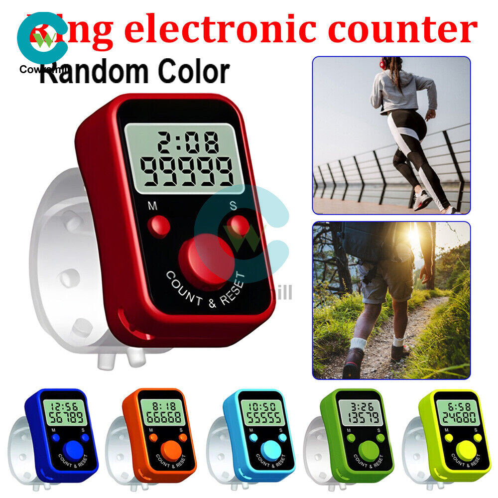 LED Digital Finger Electronic Tally Counter Mini Finger Counter Time Counter