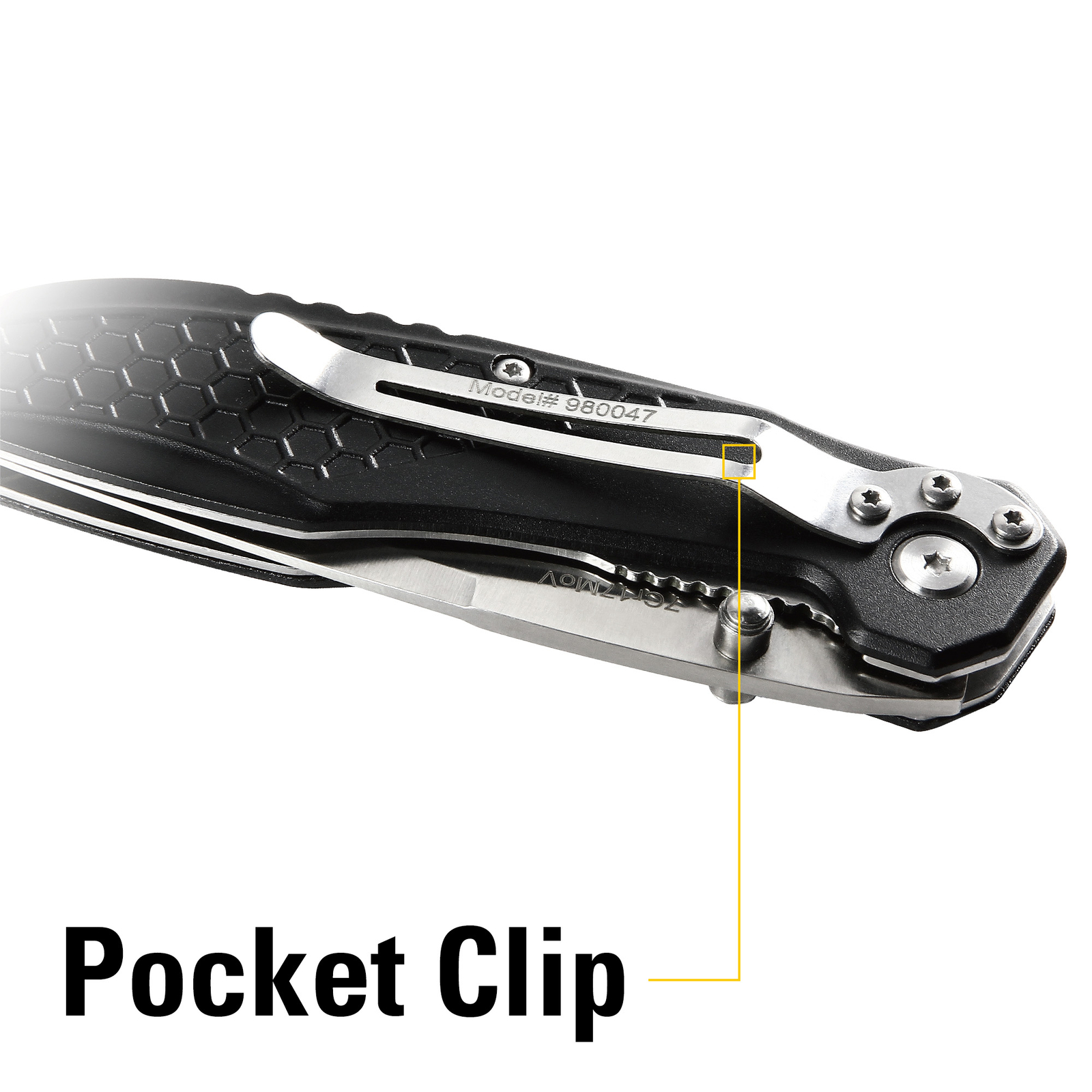 Cat 7 Inch Drop Point Folding Knife - 980047