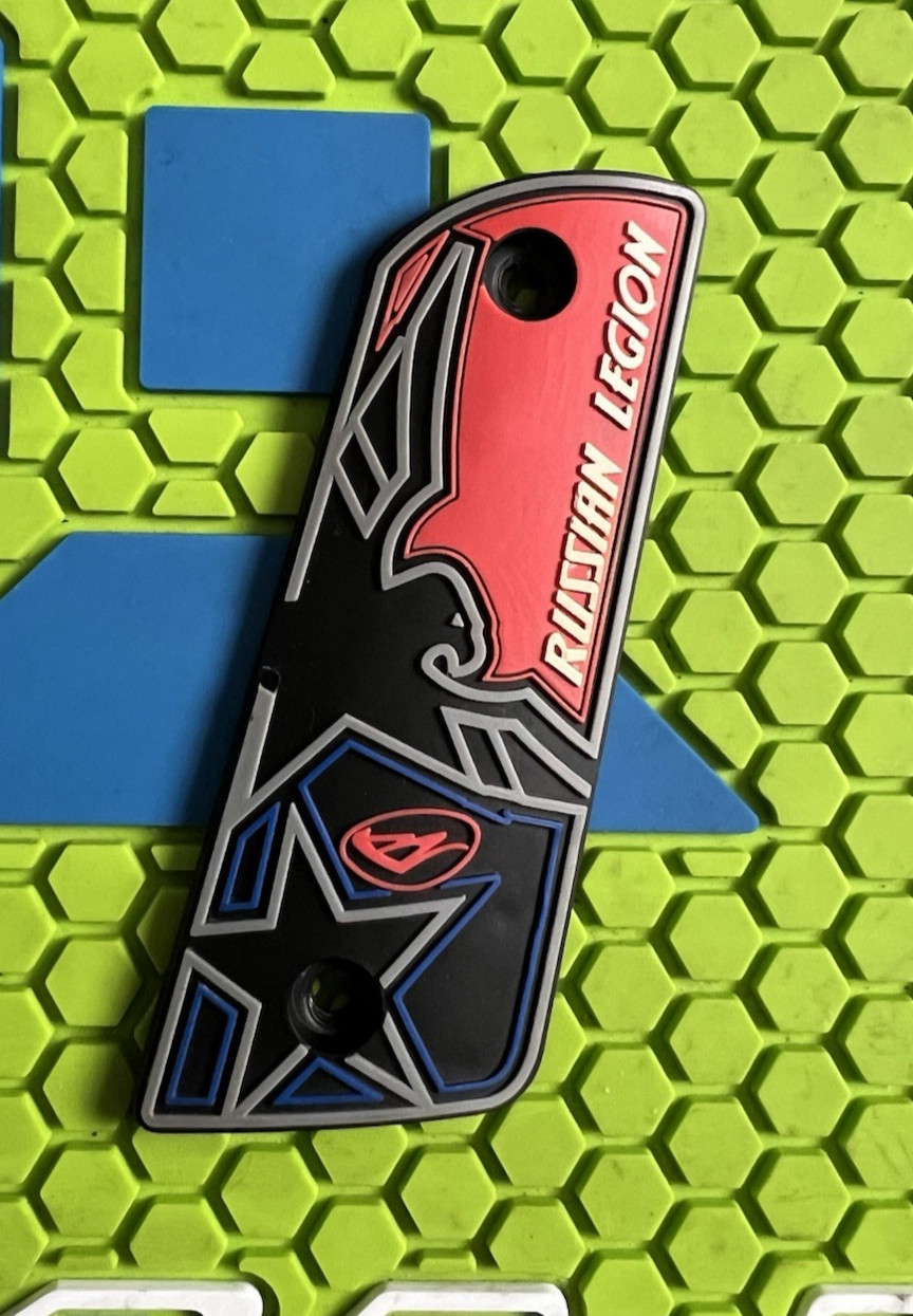 BOB LONG RUSSIAN LEGION 45* RIGHT SIDE GRIP PANEL ONLY- RED- SFT NXT WGP (READ)