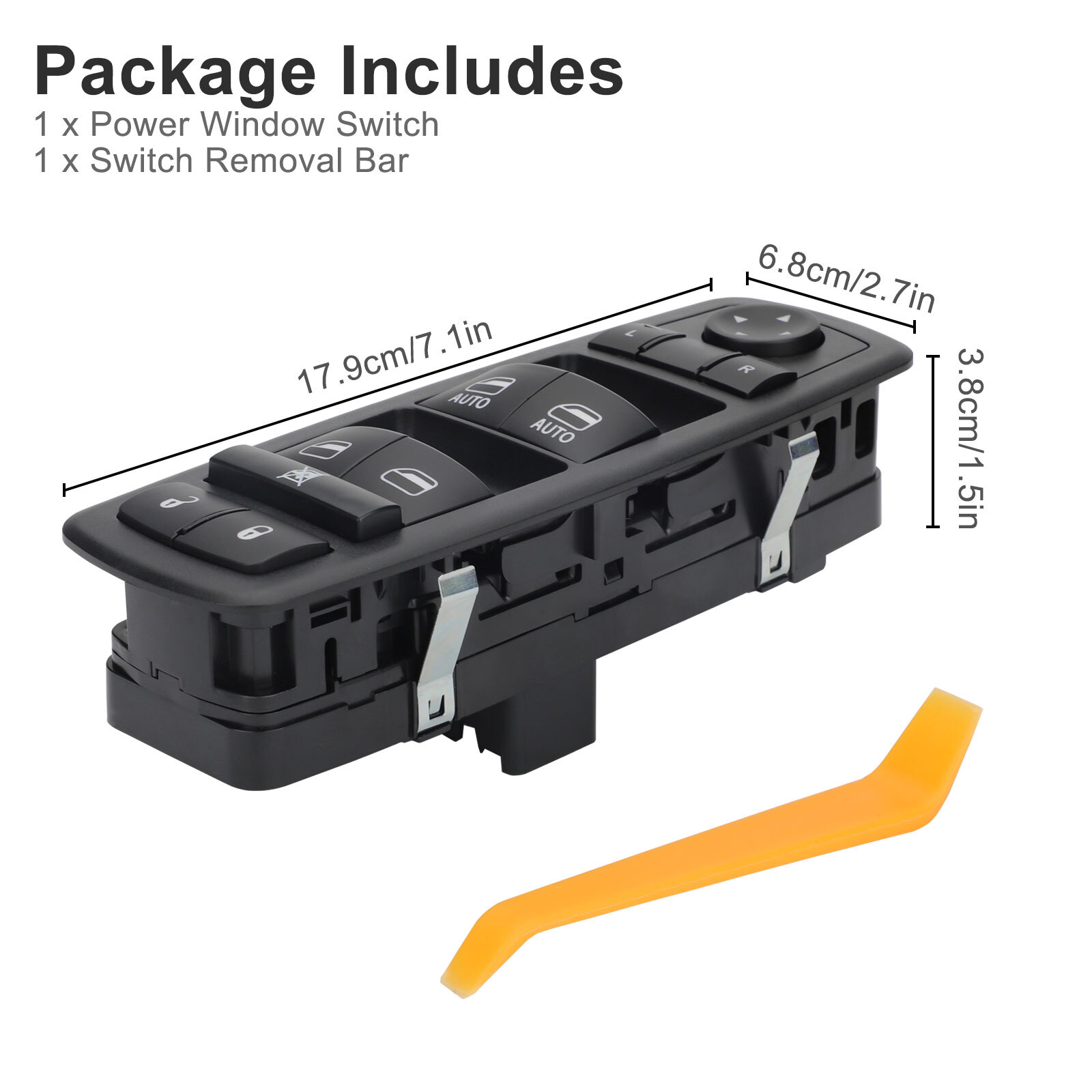 Driver Side Master Control Window Switch for 2009-2012 Dodge Ram 1500 2500 3500
