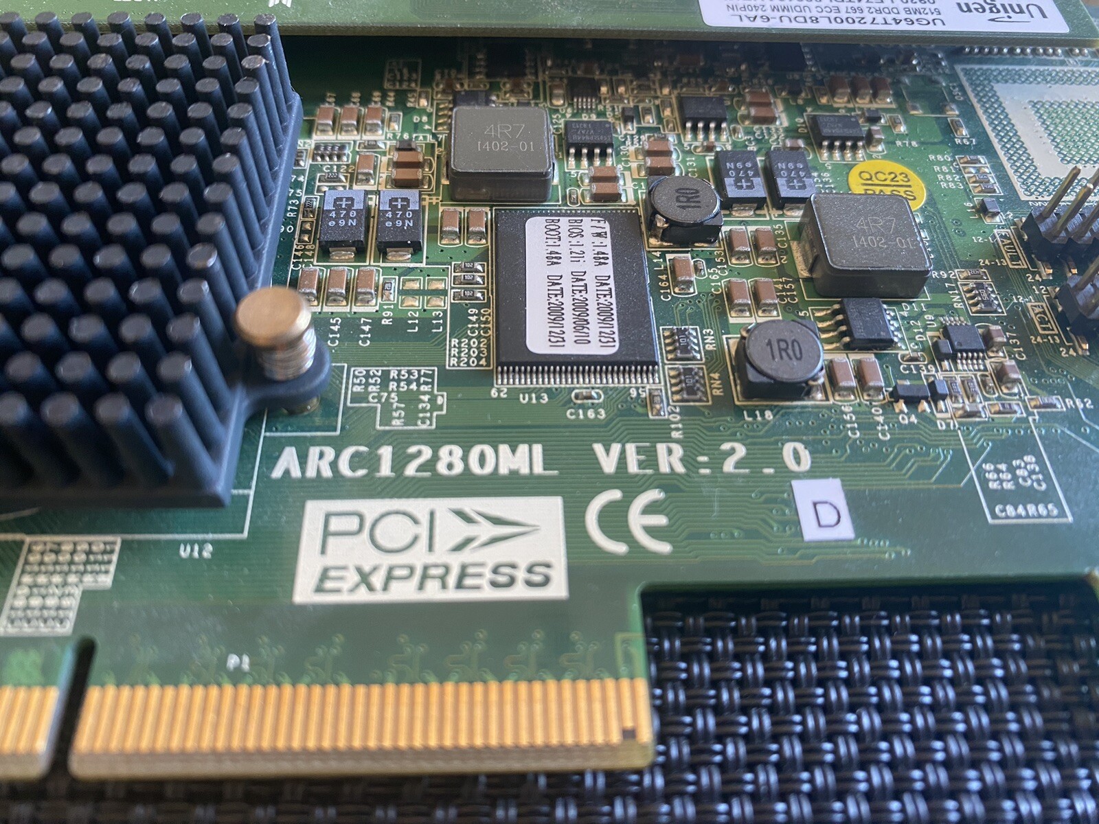Areca ARC1280ML VER 2.0 PCI-E 12-Port SATA Raid Controller + Cables For 8 Drives