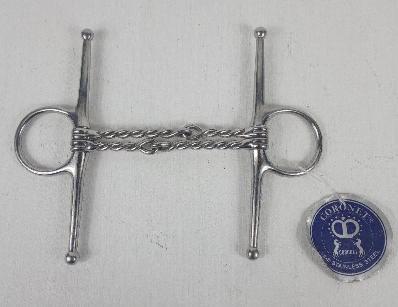 Coronet Double Wire Full Cheek Snaffle Bit New Unused w/ Tag