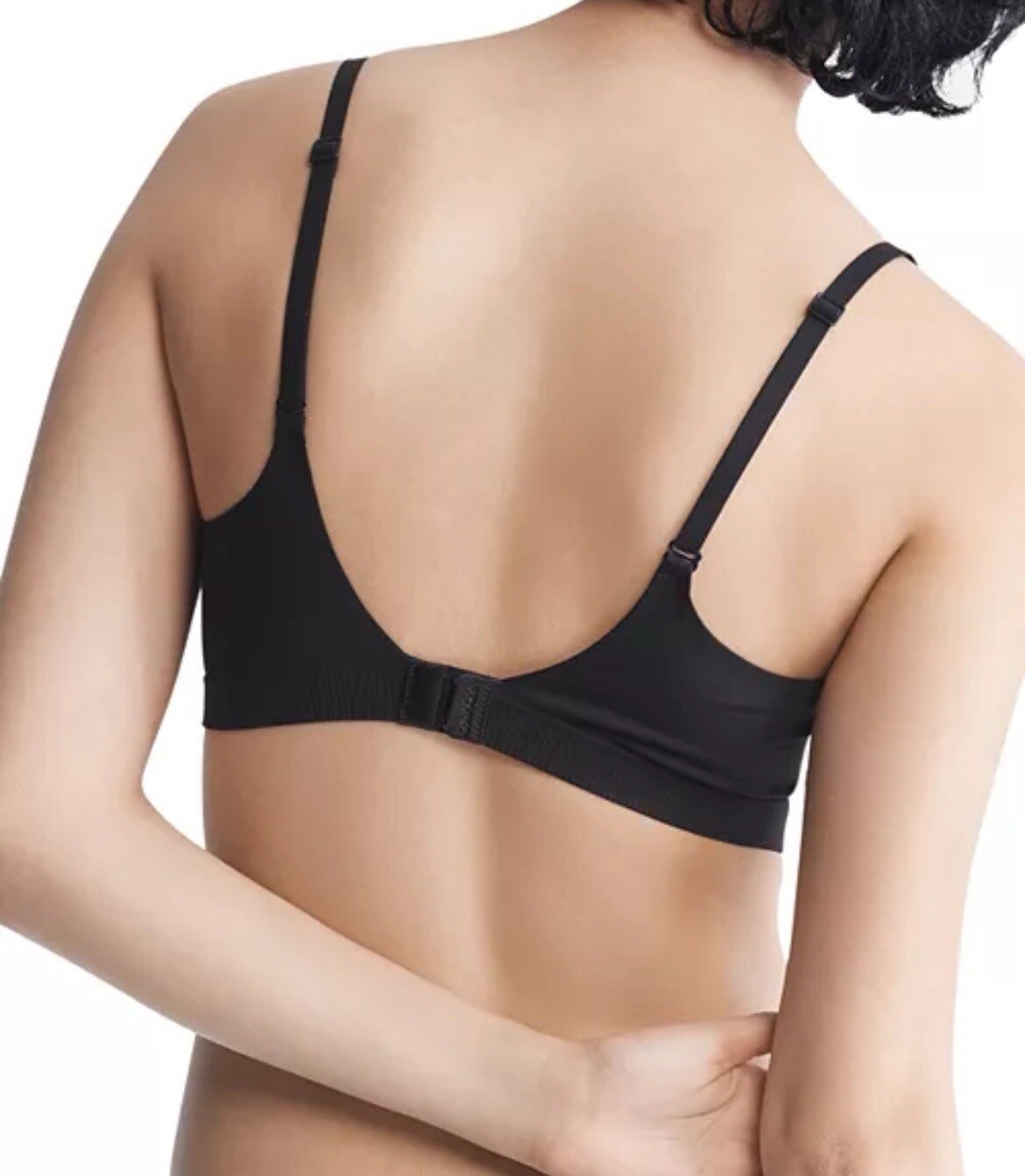 Calvin Klein Women's Bonded Flex Balconette Bralette QF6609, Black, Medium $52