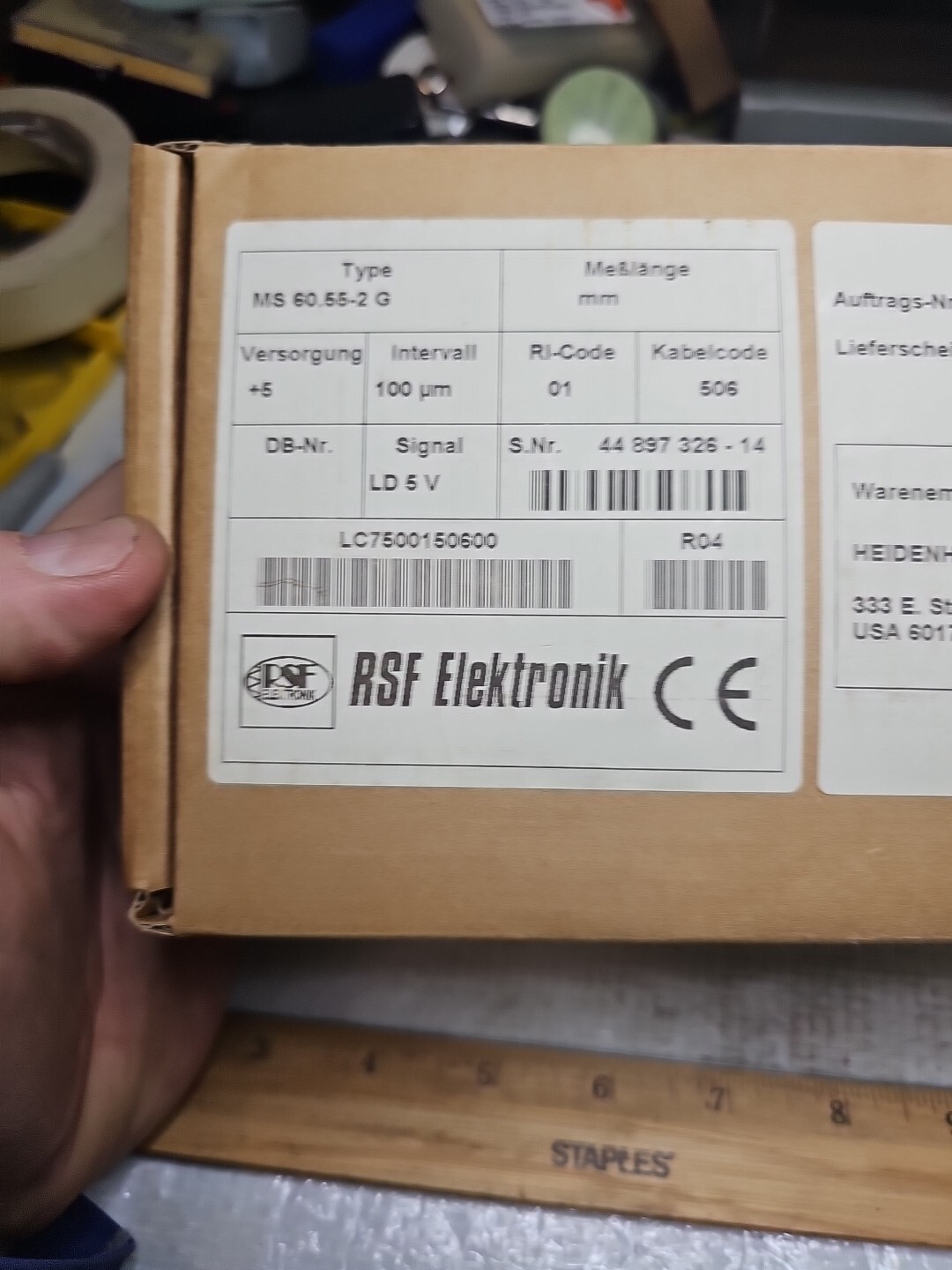 RSF Elektronik MS 60.55-2G Linear Encoder, 5V Signal, 0.4mm Gap