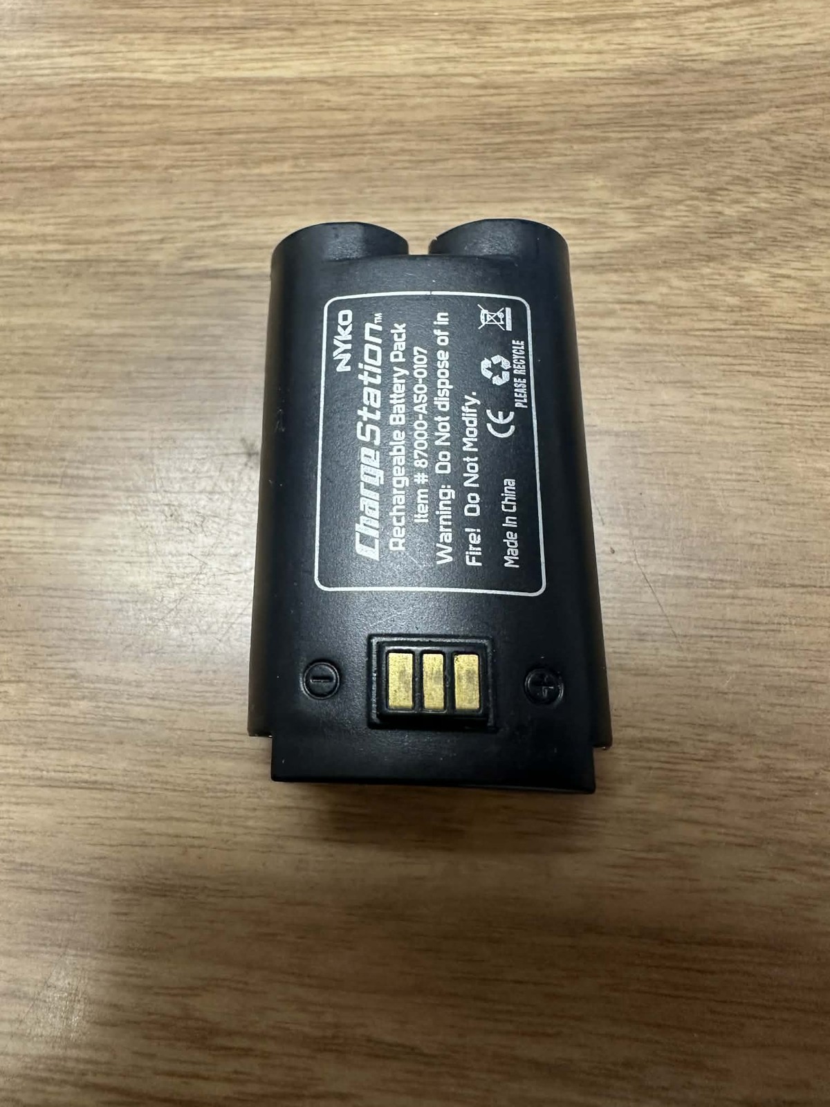 Nyko Replacement Black Rechargeable Battery Pack For Nintendo Wii Very Good 1E