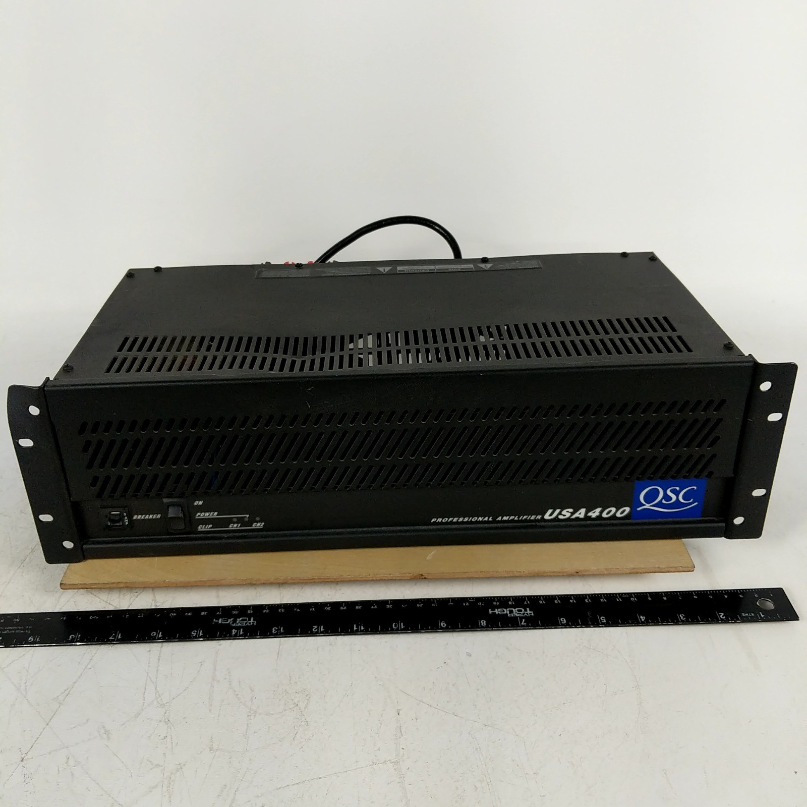 QSC USA400 Professional Power Amplifier 2-Channel Rack Mount Tested Working