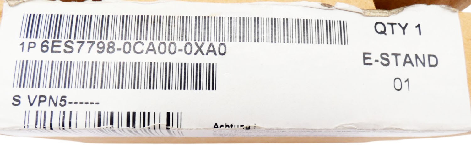 Siemens SIMATIC 6ES7798-0CA00-0XA0 E:01 S5 Programming Adapter -Unused/Original Packaging-