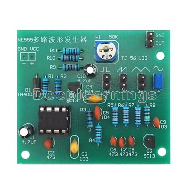 DIY Kits Multi-Channel NE555 Waveform Generator Module Sine Triangle Square Wave