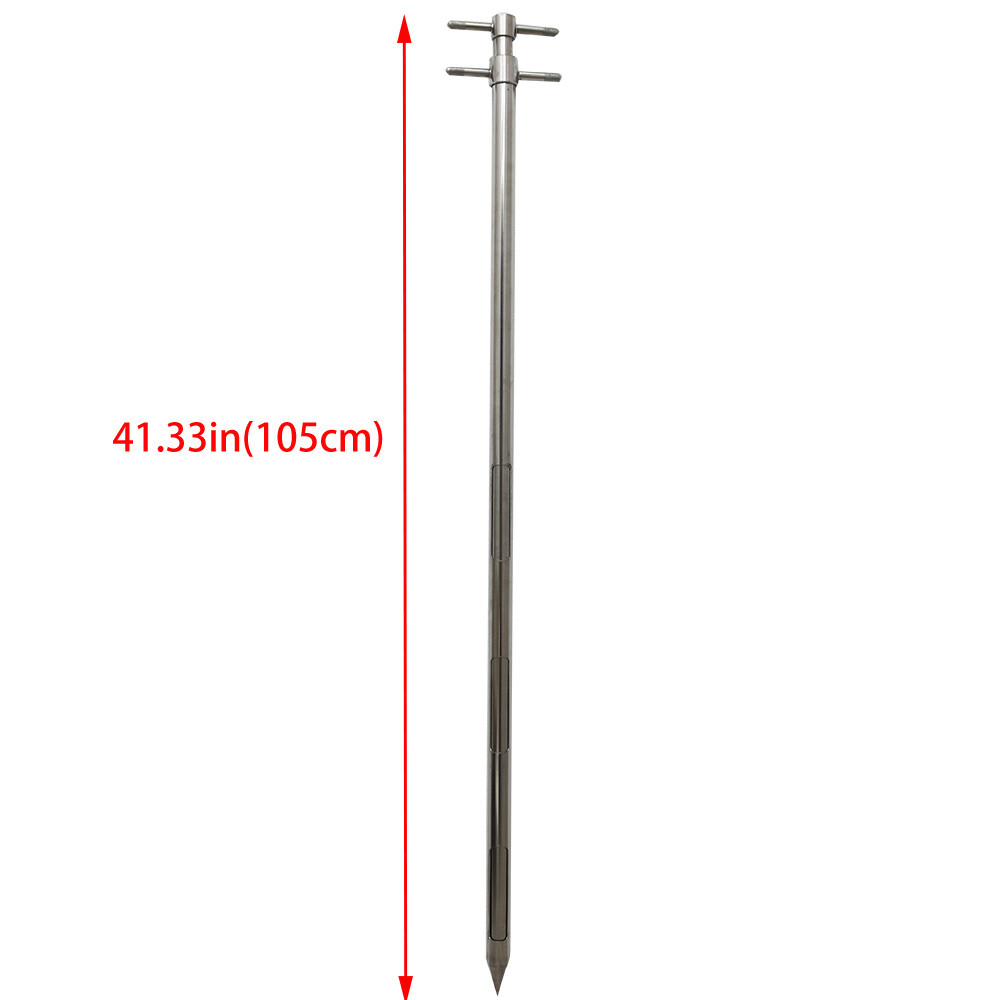 39" L Grain Sampler Rotating Shutter Flour Solid Sampler Double Layer Steel