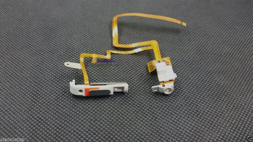 White iPod Video 5th 30GB Classic 7th 160G Audio Headphone Jack Hold Switch Thin