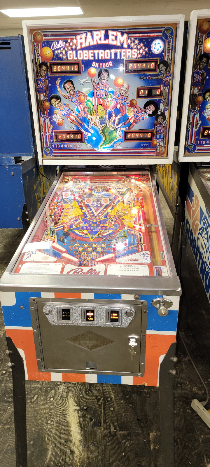 1979 Harlem Globetrotters Pinball Machine