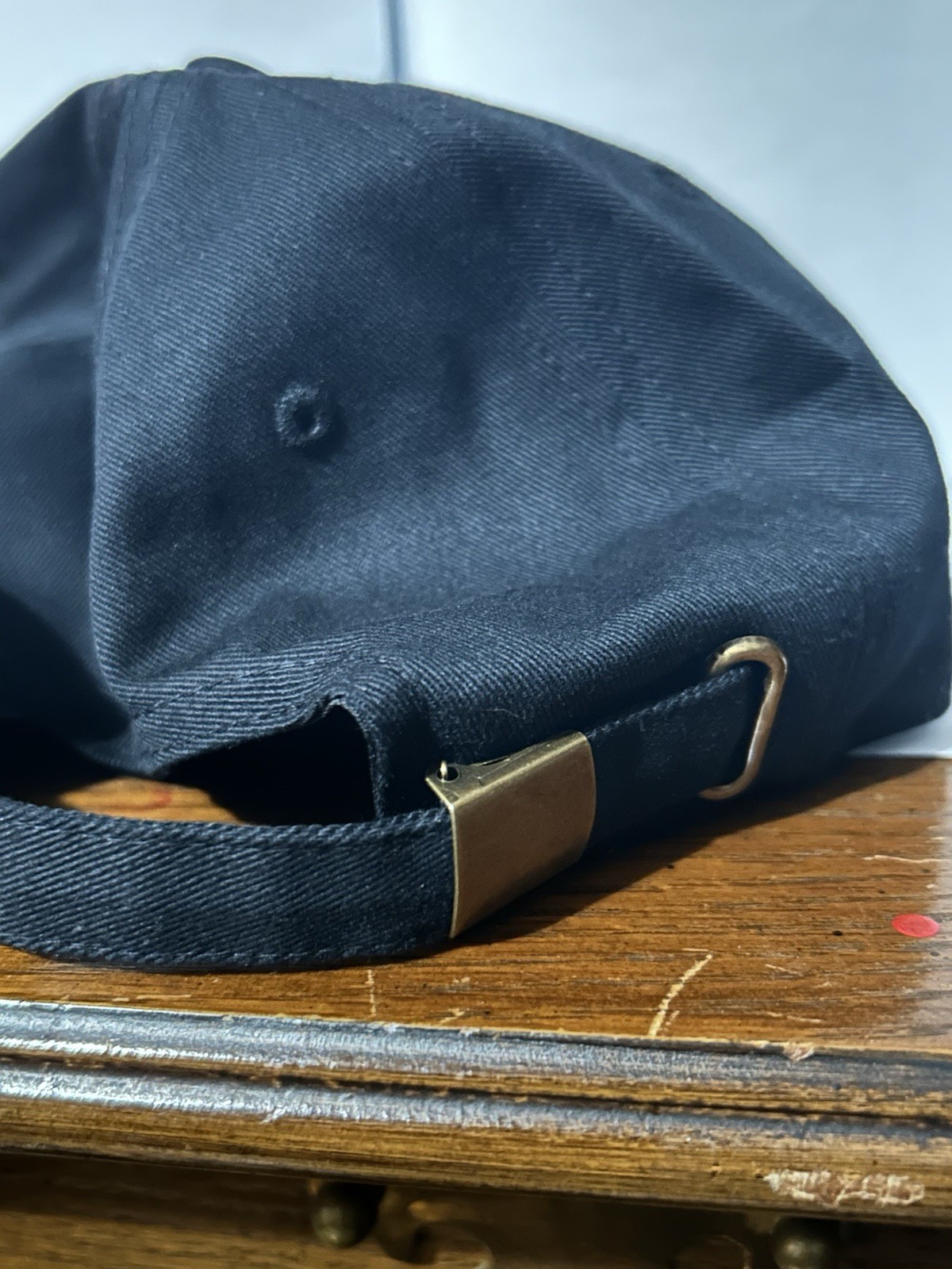 Oracle Hat Cap Strapback Black Embroidered Spellout Logo Red Lettering