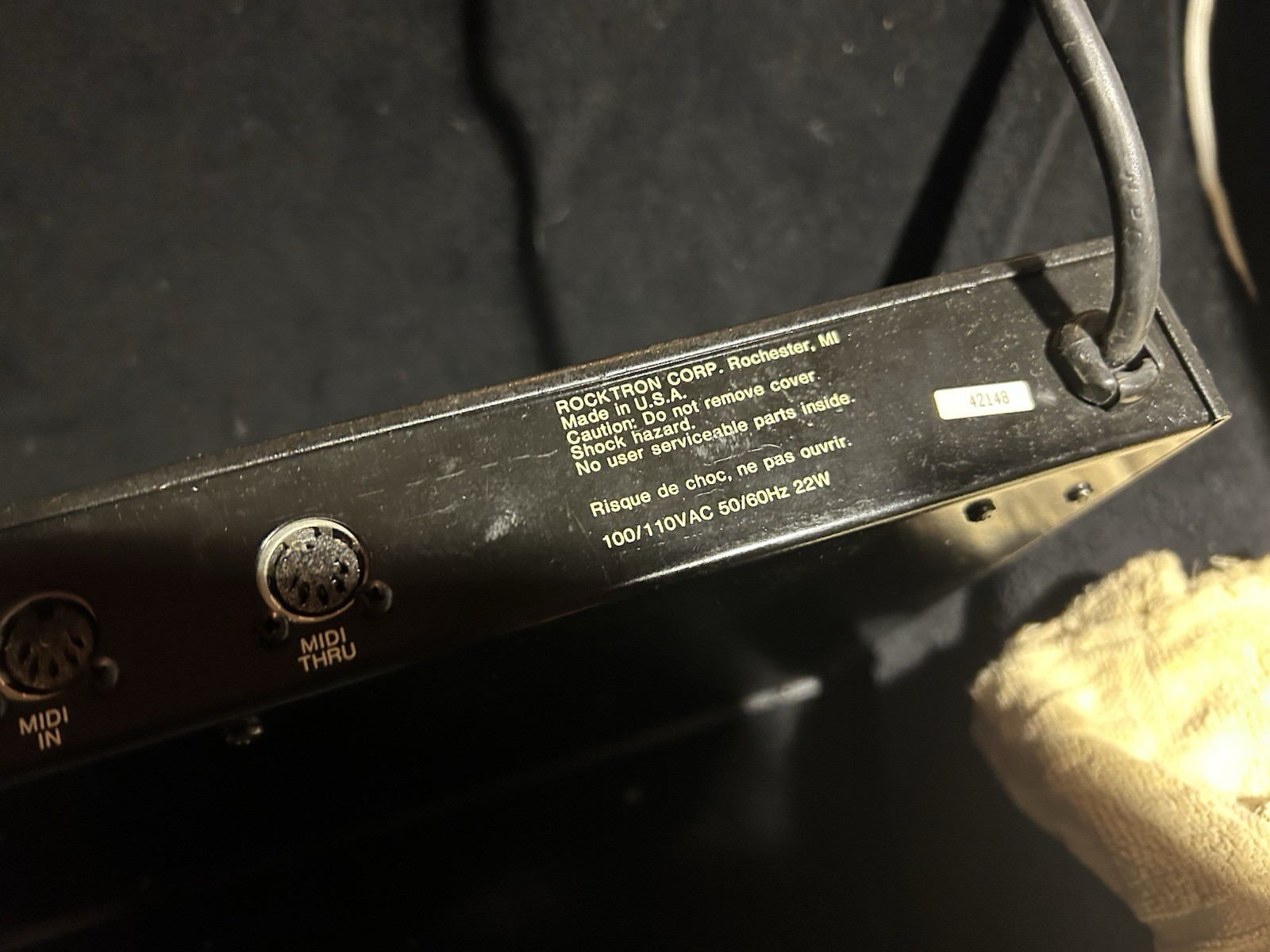Rocktron Pro GAP, Guitar Preamp Processor, Hush, Vintage Rack Tested And Working