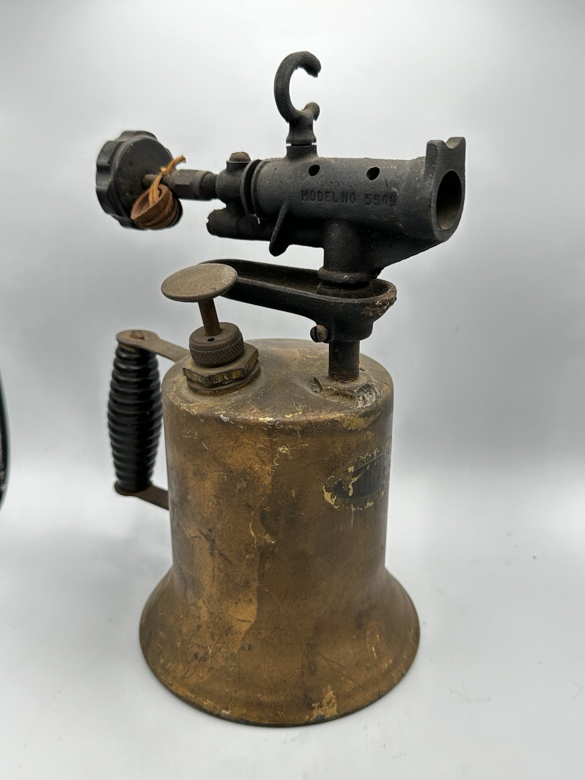 Antique Kendall JINNR Brass Blowtorch Model 554 – NON-WORKING