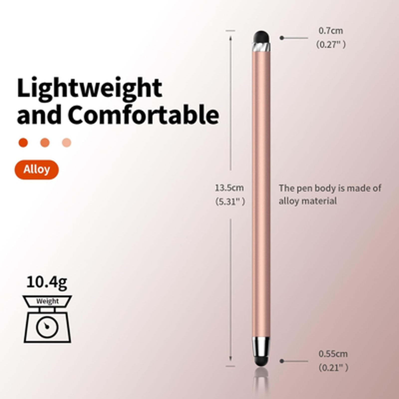 Stylus Pen 10-Pack for Touchscreen Devices Dual Rubber Tips Compatible with iPad