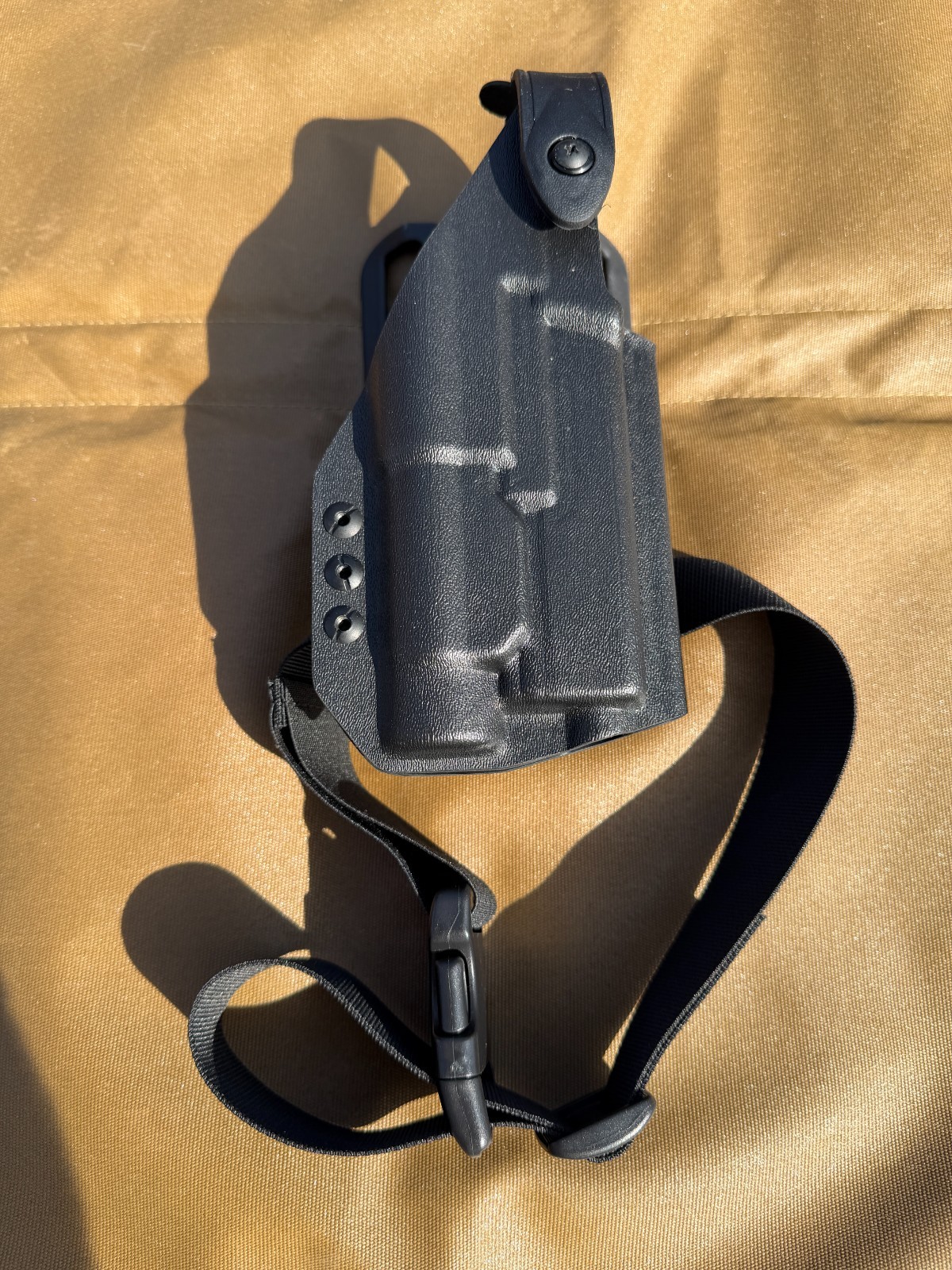 OWB Duty Holster Glock 17 19 19X w/ SL, TRL-1 Level 2 RH TekLok 360