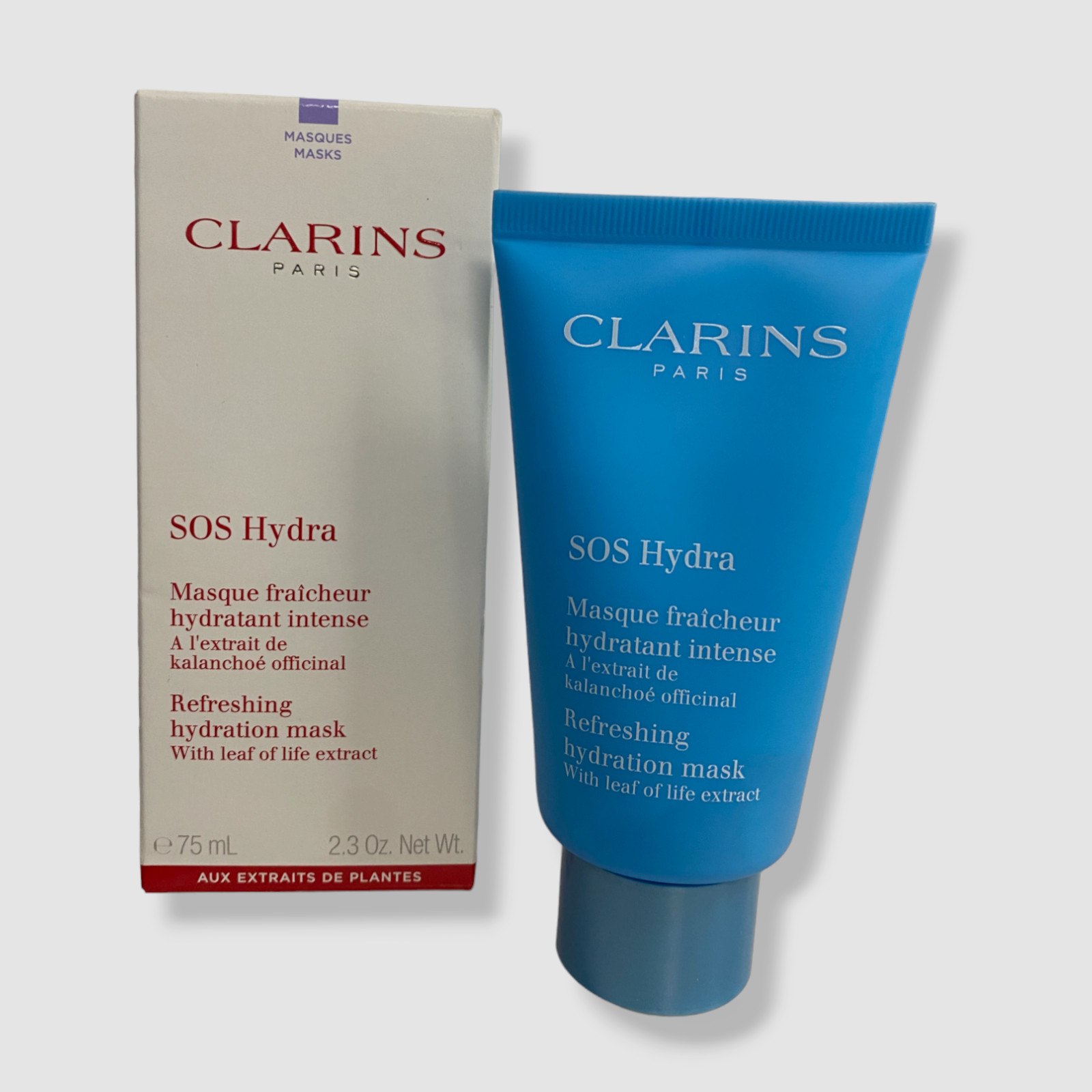 $40 Clarins SOS Hydra Refreshing Leaf of Life Face Mask | 2.3 oz