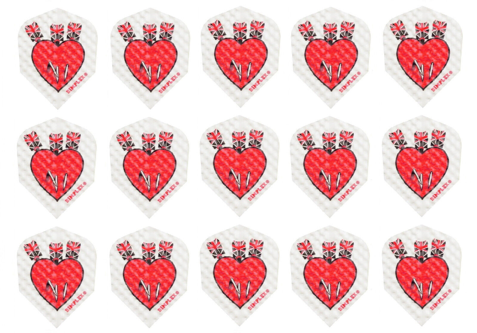 5 Sets Harrows Dimplex Standard Dart Flights - Ships w Tracking - Darts in Heart