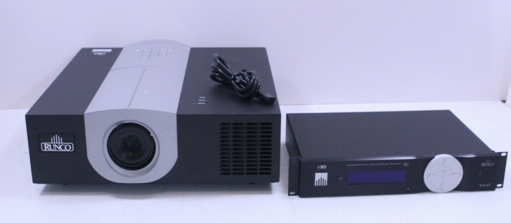 Runco VX-1000D Home Theater Projector Complete With Processor (New Bulb)