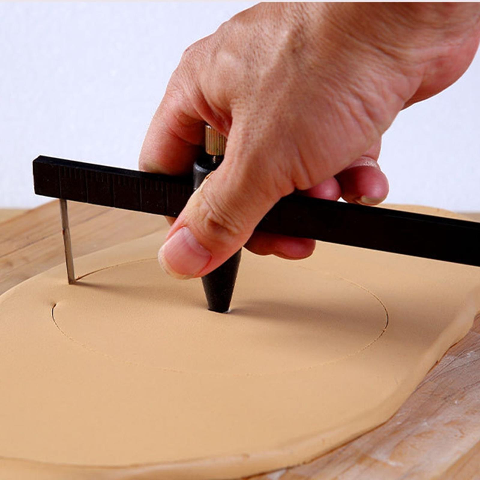 Compass Circle Cutter Measure Ruler Tool Clay Pottery Ceramic DIY Making Tools t