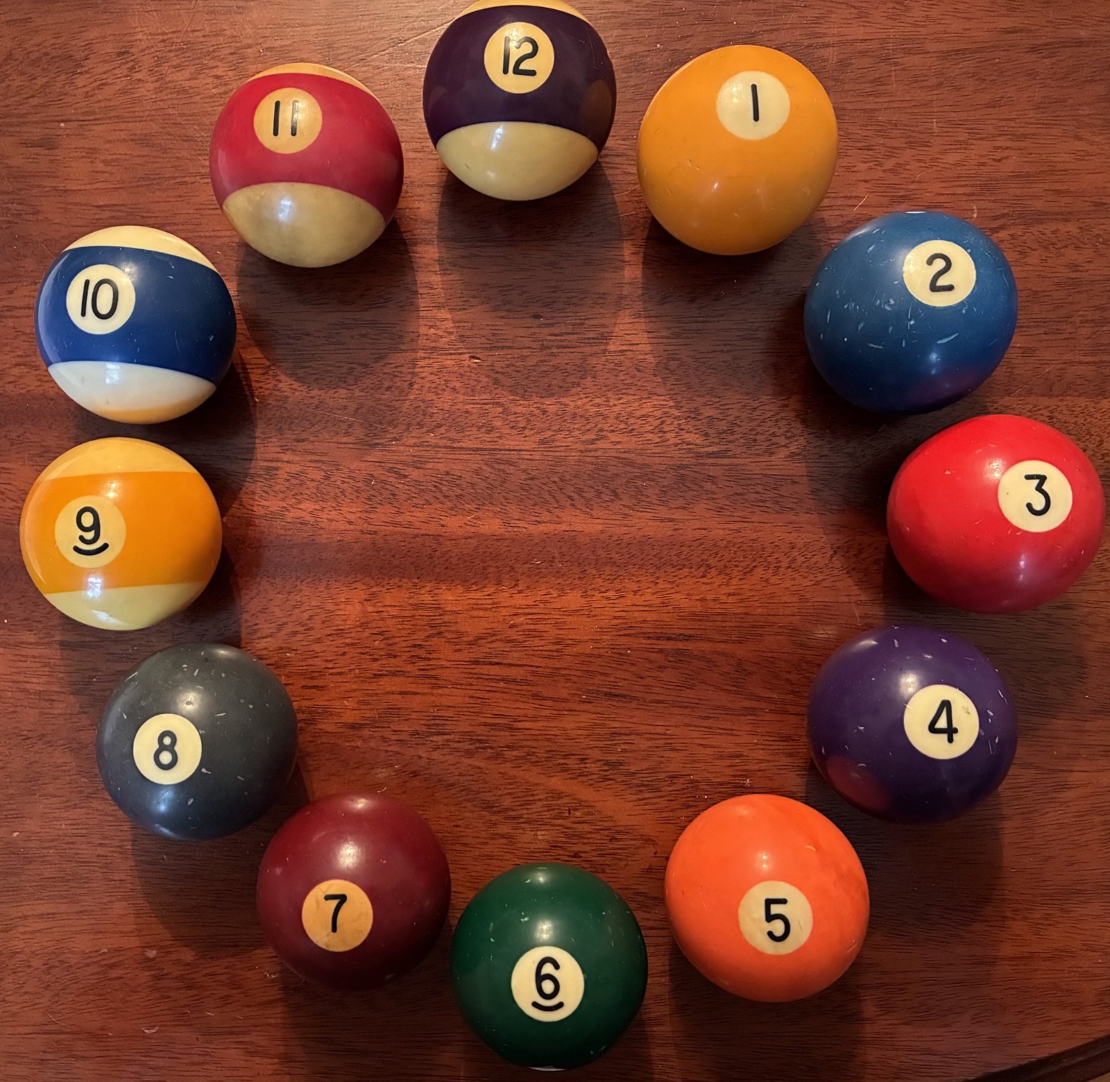 Billiards Pool Regulation Size Ball Wall Clock Parts