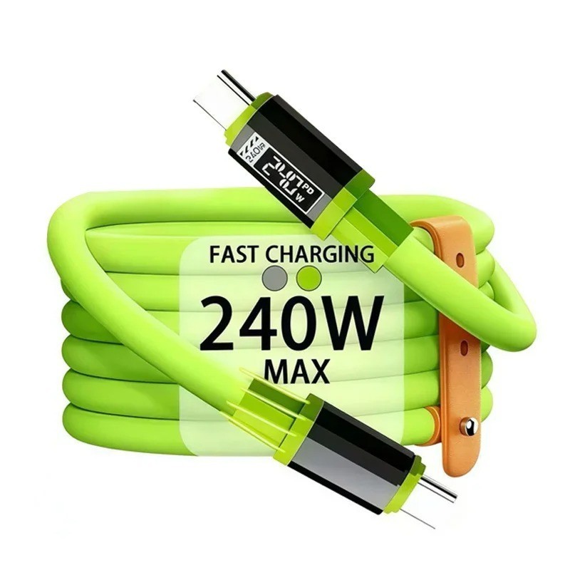 240W USB Type C Fast Charging Cable Nylon Braided Quick Charger Data Sync