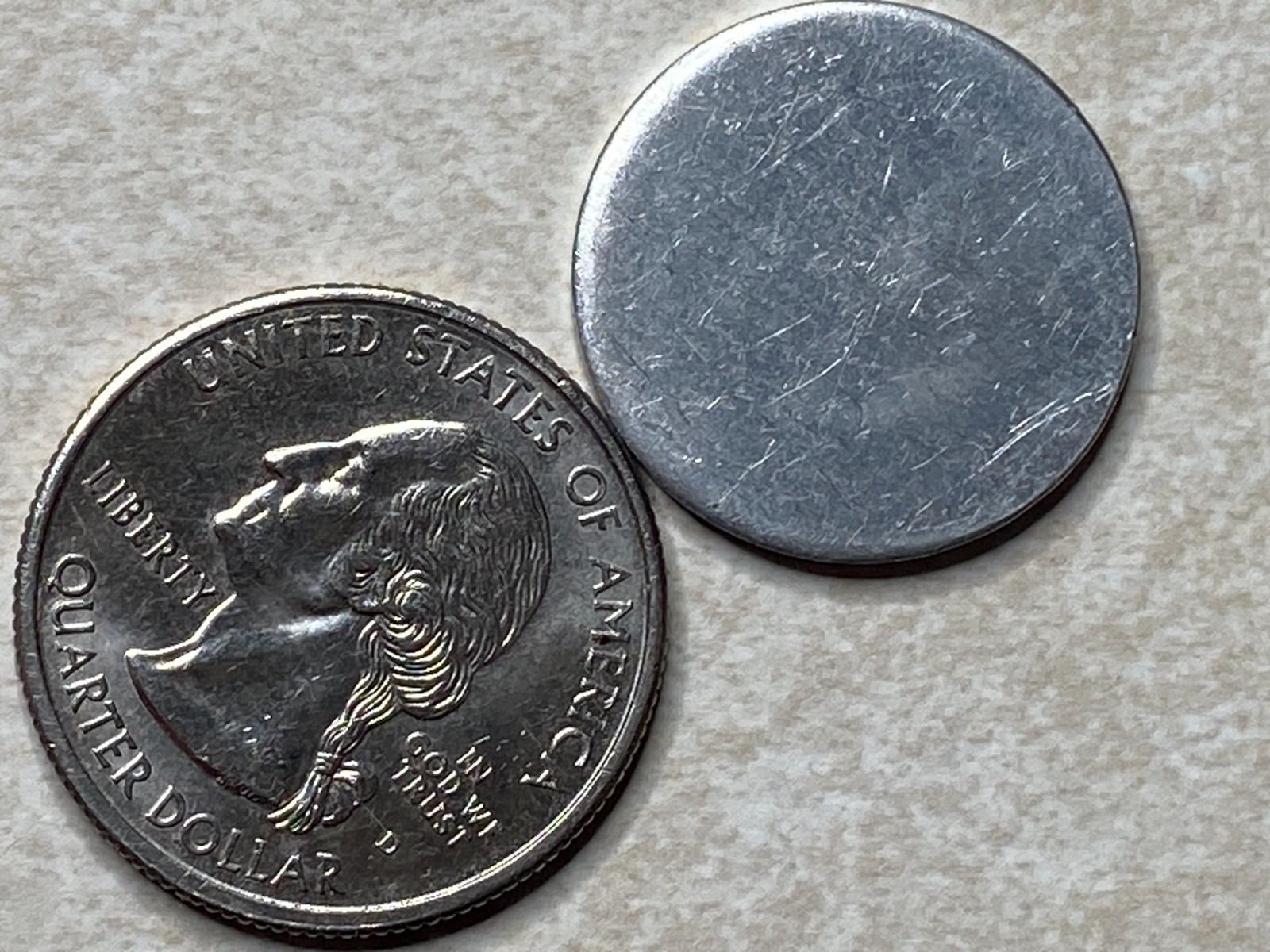 T9082 Winkelman & Rhodes, San Bernadino, CA Anillo Restrike Arcade Token