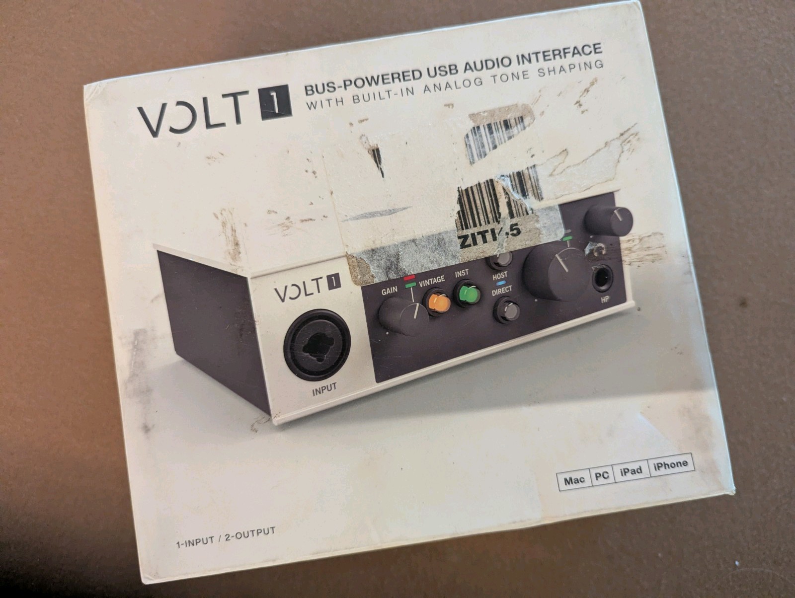 Universal Audio Volt 1 Audio Interface ---Cords Included---Works Perfect/ Tested