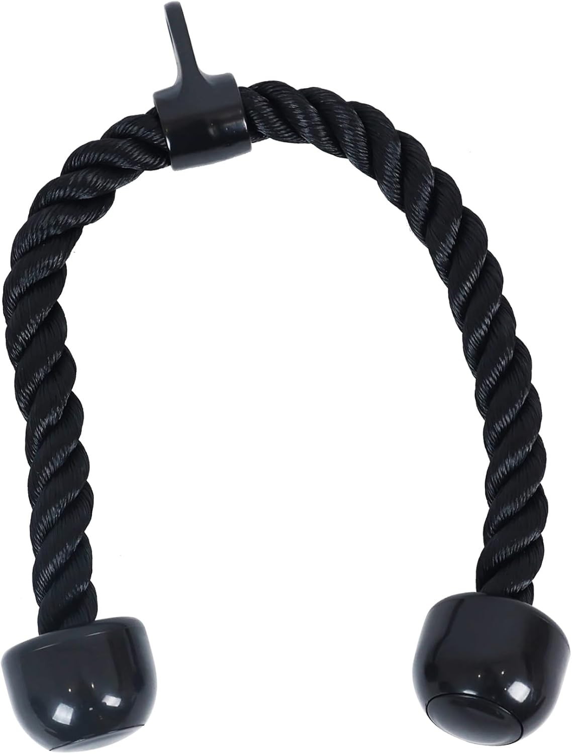 Tricep Press Down Cable Attachment, LAT Pulldown 4-Piece Set, Black