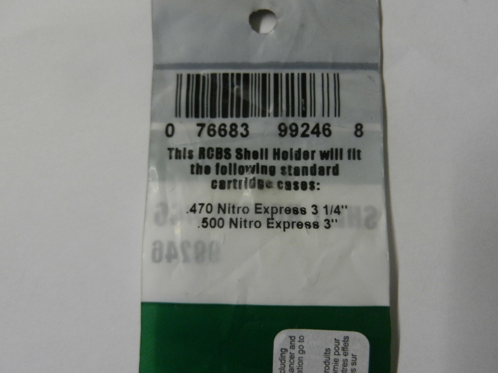 RCBS Shell Holder #46, 46; 470 Nitro Exp 3-1/4", 500 Nitro Exp 3"; 99246
