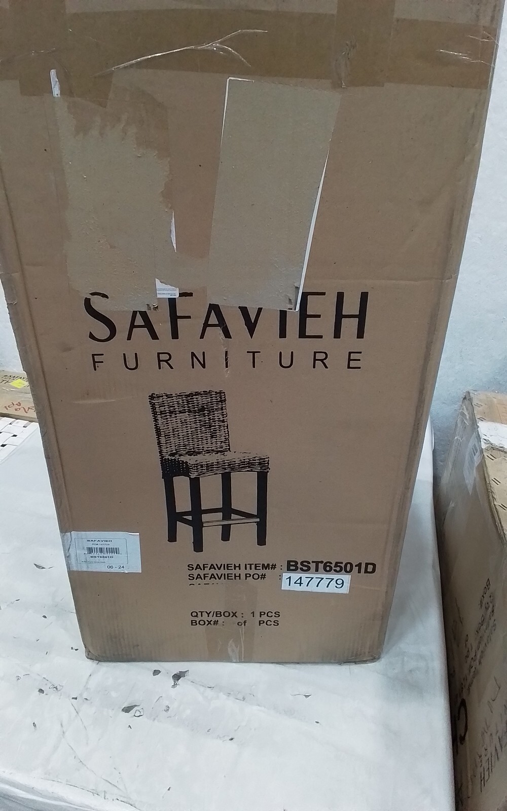 Safavieh TOBIE RATTAN COUNTER STOOL, Reduced Price 2172754436 BST6501D