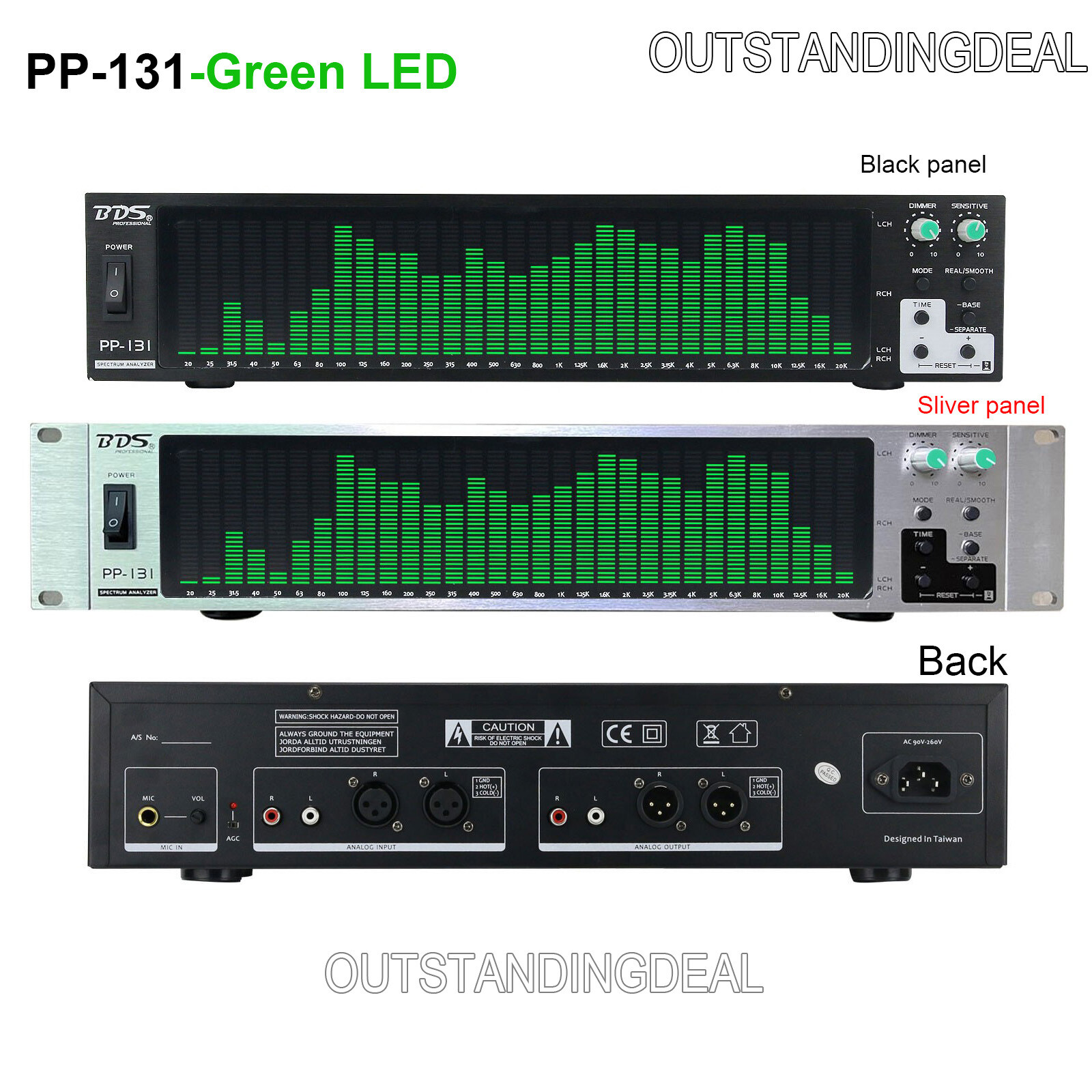 BDS PP-131 / PP-31 Digital Audio Spectrum Analyzer Display VU Meter 31-Segment #