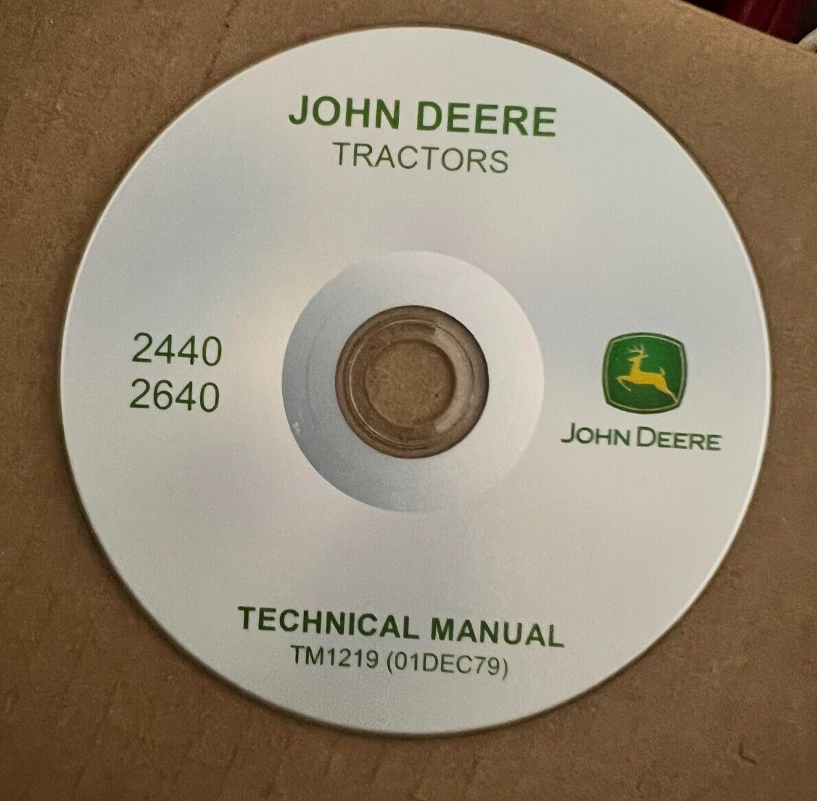 John Deere 2440 2640 Tractors Service Repair Manual TM1219 on CD