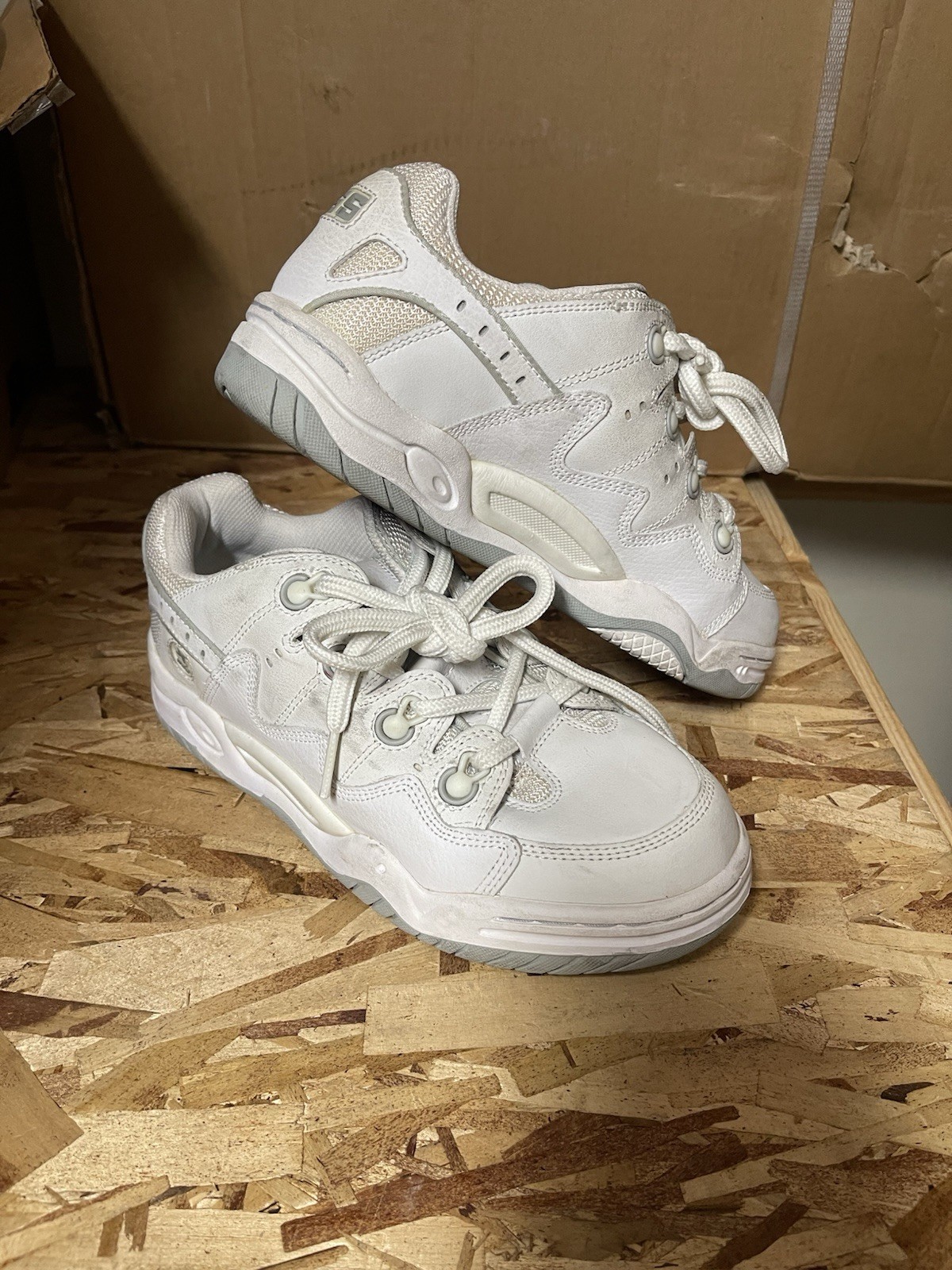 NOS Nice Skate Shoes Men’s Size 9 All White Gum Soul Brand New
