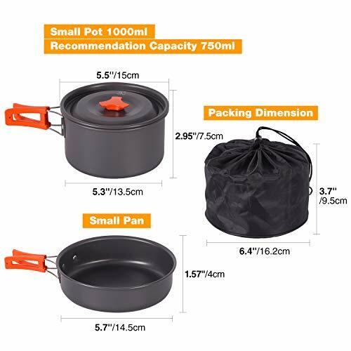 Lightweight Mini Open Fire Cookware Set for Camping Hiking Emergency & Outdoors