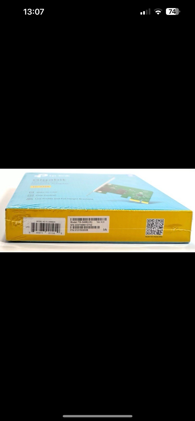 TP-Link TG-3468 Gigabit PCI Express Network Adapter