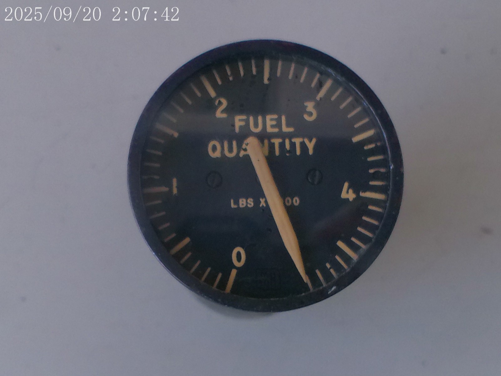 VINTAGE HONEYWELL AIRCRAFT FUEL INDICATOR  JG3B-12 , USED CONDITION