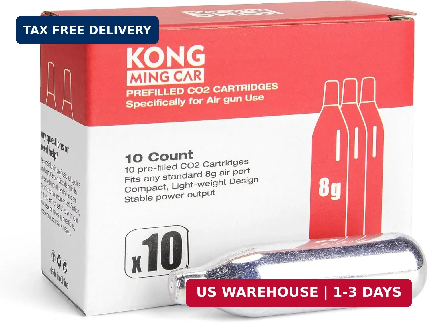 8 Gram / 12 Gram CO2 Cartridges, Non-Threaded,High-Grade CO2 Cylinder CO2 Cartri