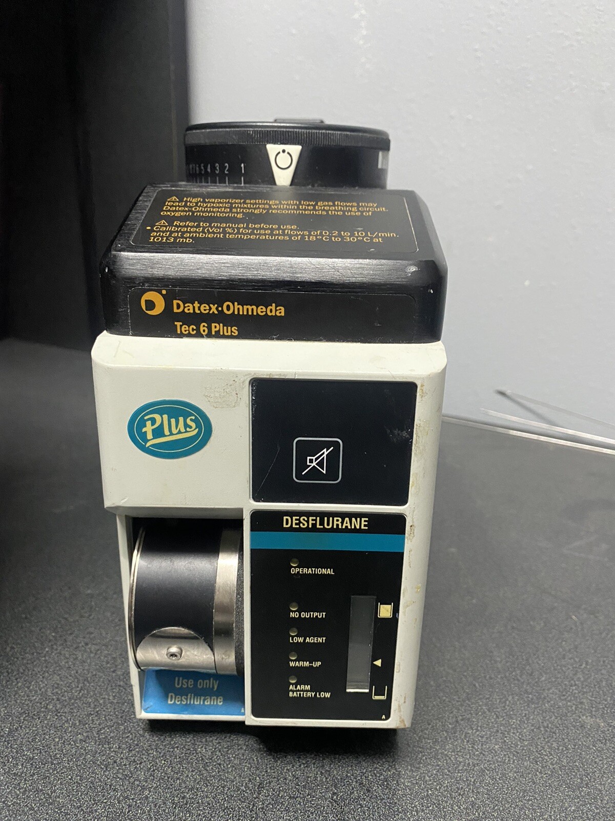 datex ohmeda tec 6 plus desflurane