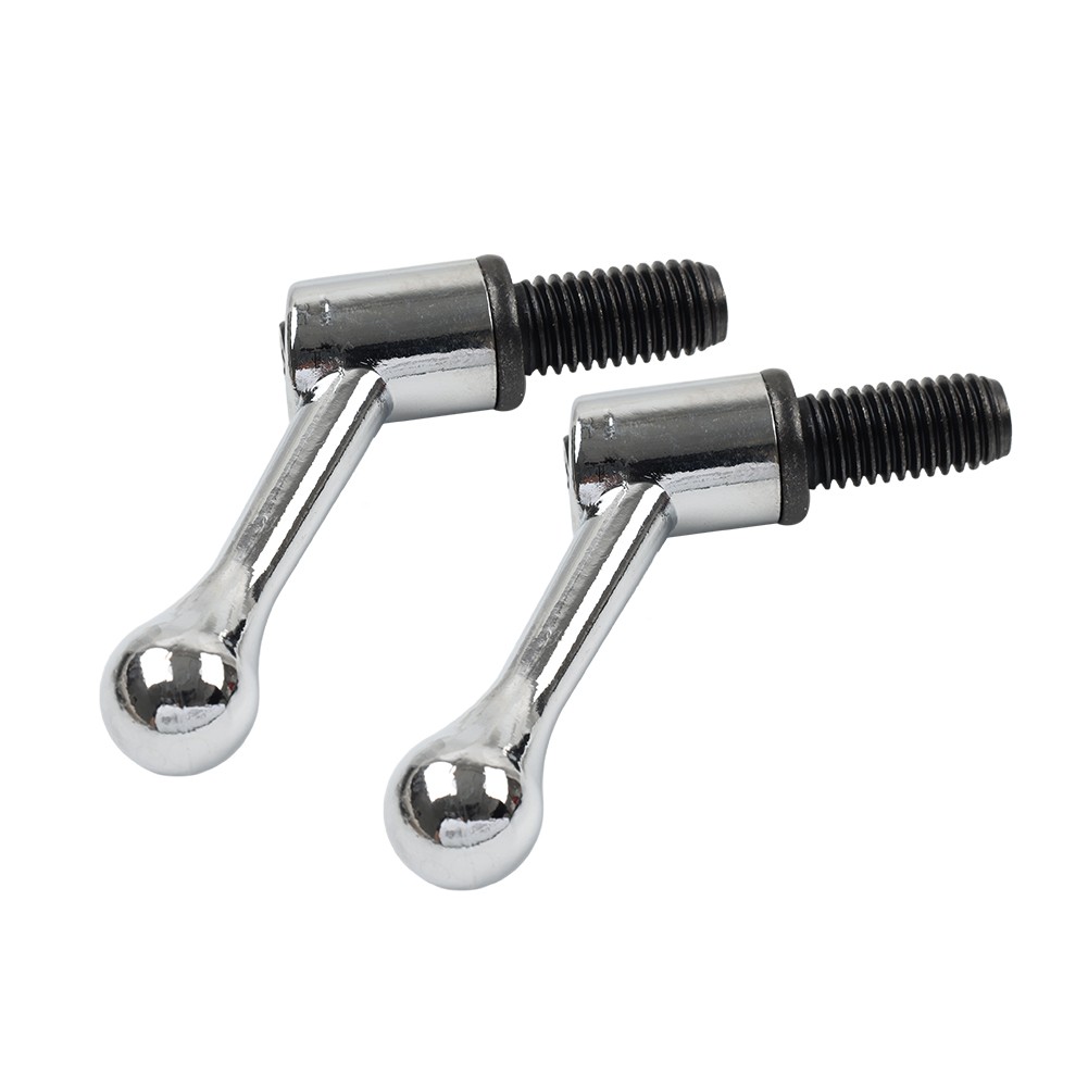 2pcs Table Lock Handle M12 Thread Set Fit for Bridgeport Milling Machine Silver