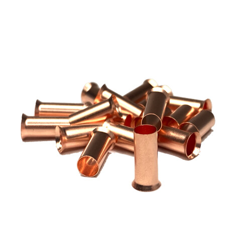 8 Gauge Uninsulated Wire Ferrules Crimp Ferrules - Copper - 25 Pack