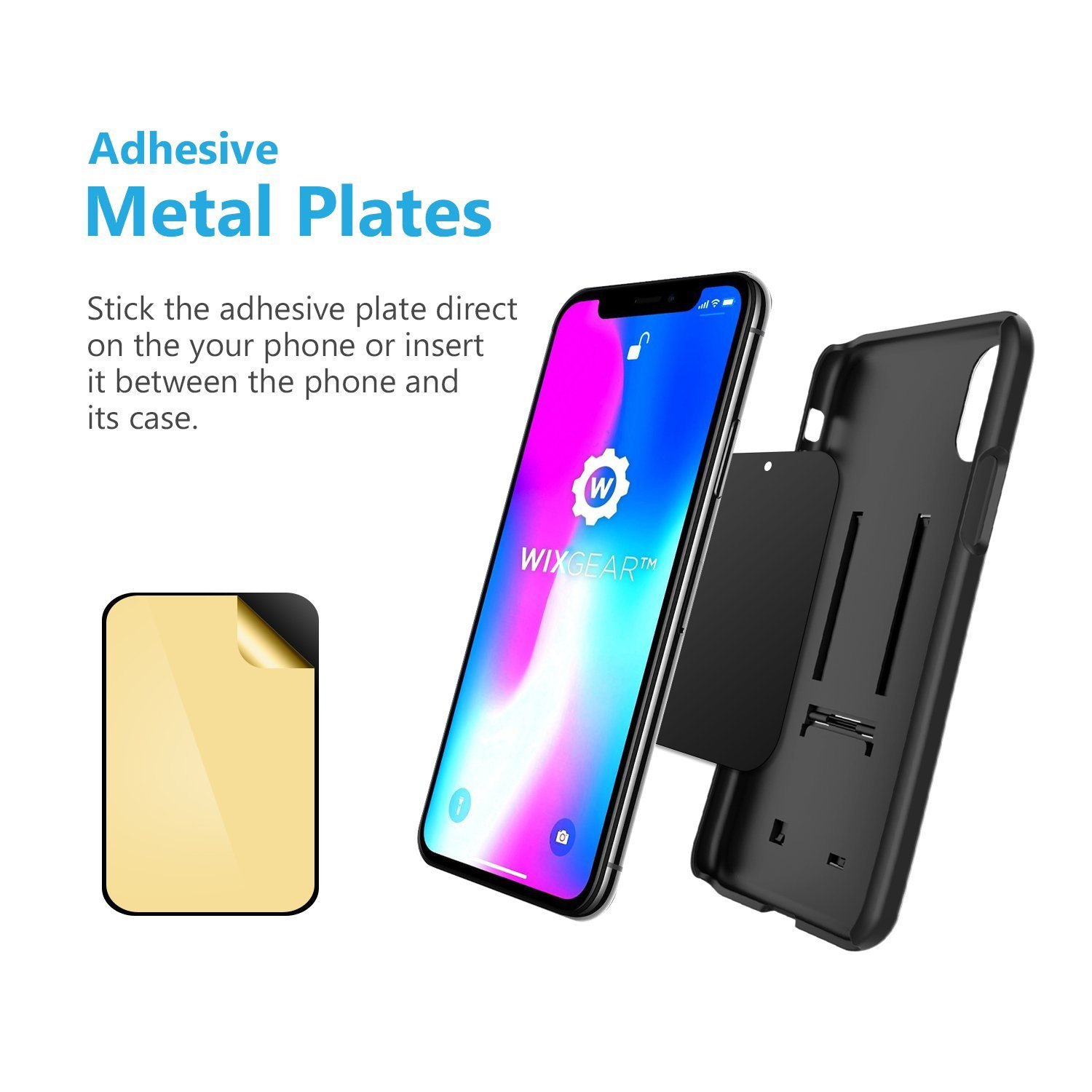 Car Magnetic Stick On Dashboard Mount Cell iPhone Holder Cradle Mini Tablets GPS
