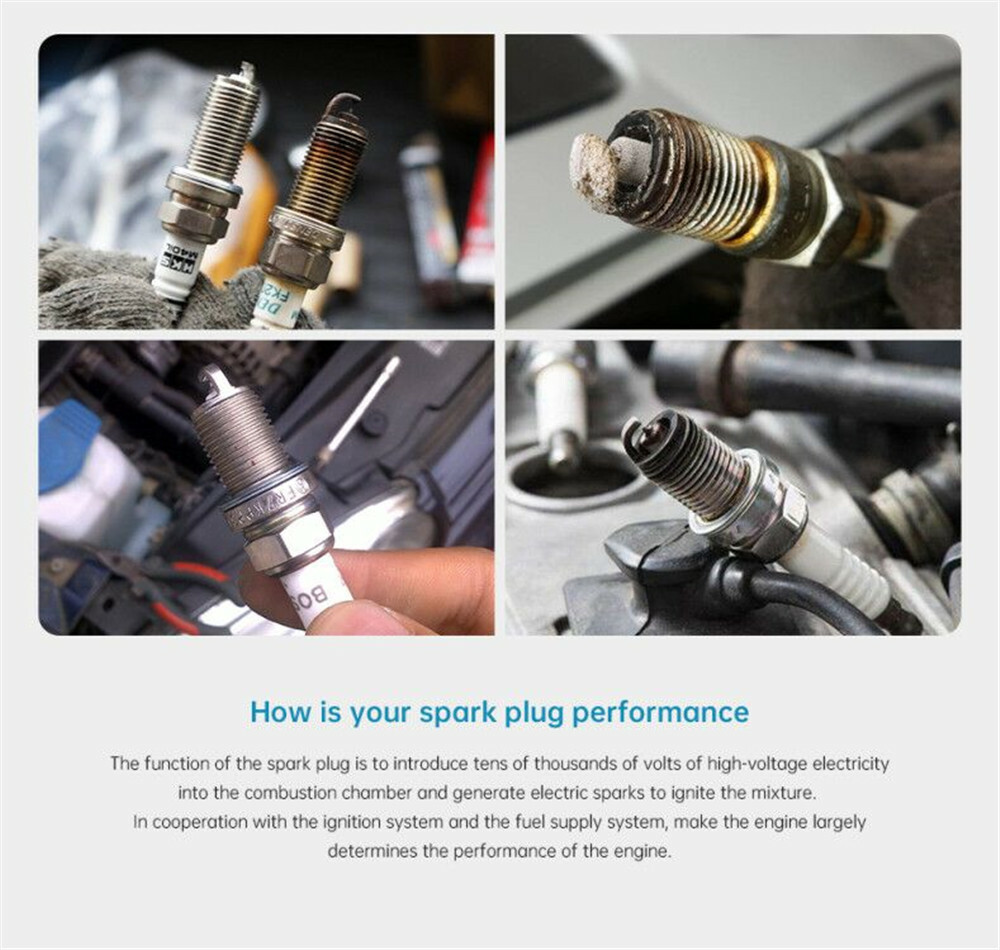 Car Spark Plug Tester Ignition Plug Analyzer Diagnostic Tool Dual Hole AH9
