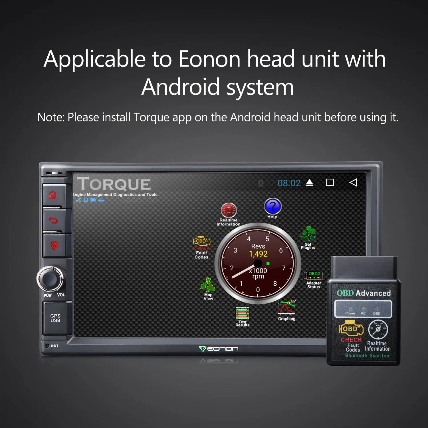 OBD2 ELM327 Diagnostic Error Car Scanner Code Reader Tool Android PC [Bluetooth]